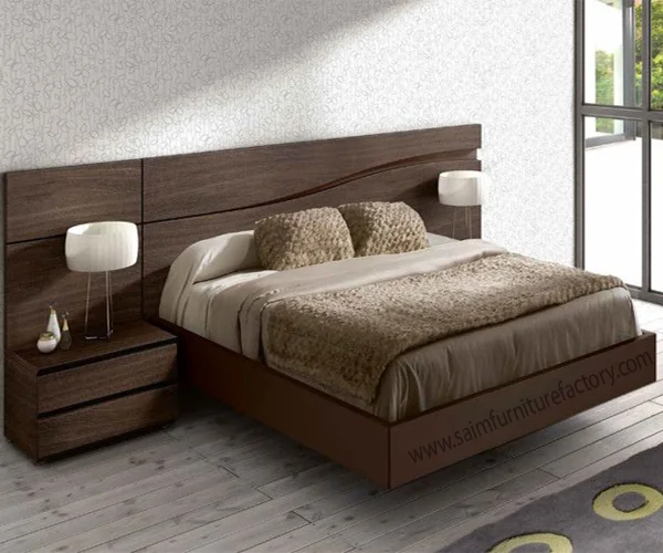 Lamination Best Brown Double Bed in Lahore