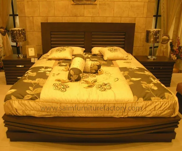 Beautiful Double Bed With Side Table In Lahore