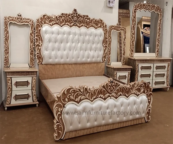 Latest Design of Fiber Double Bed in Lahore