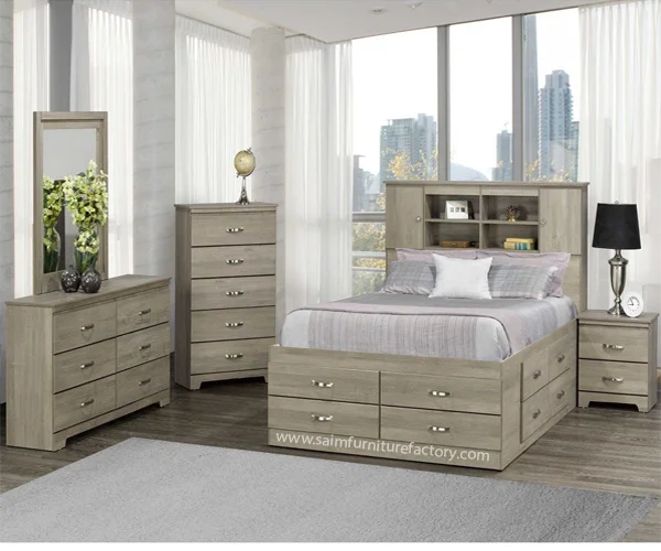 Modern Double Bed With Storage in Lahore