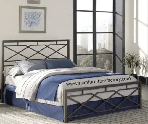 Modern Style Iron Double Bed In Lahore