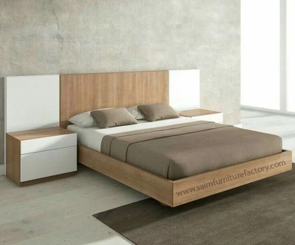 Simple Design Low Profile Double Bed in Lahore