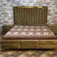 fancy double bed design