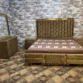 fancy double bed design Side Table Drising
