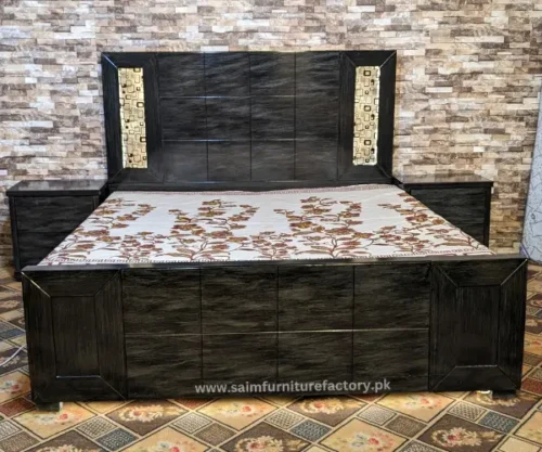 Double Bed With Lights In Headboard