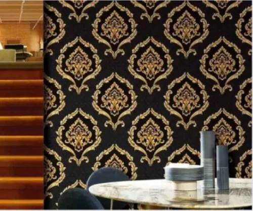 Wall Paper Design In Bedroom